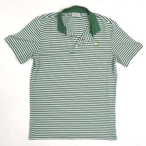 Kids Masters Collection Golf Polo Green White Striped XL 12/14 Augusta Logo